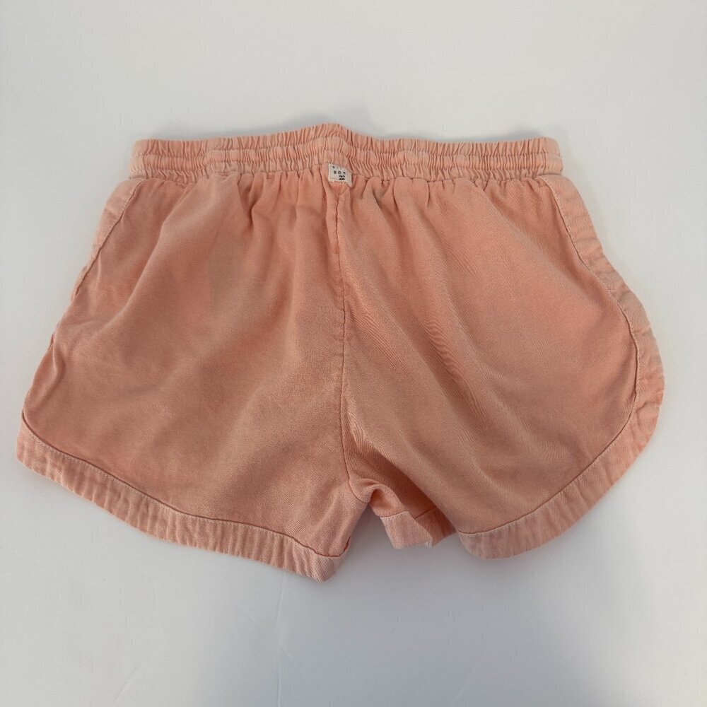 Billabong 'road Trippin' Drawstring Elastic Waist Shorts In Sweet Peach Pink - Picture 3 of 5